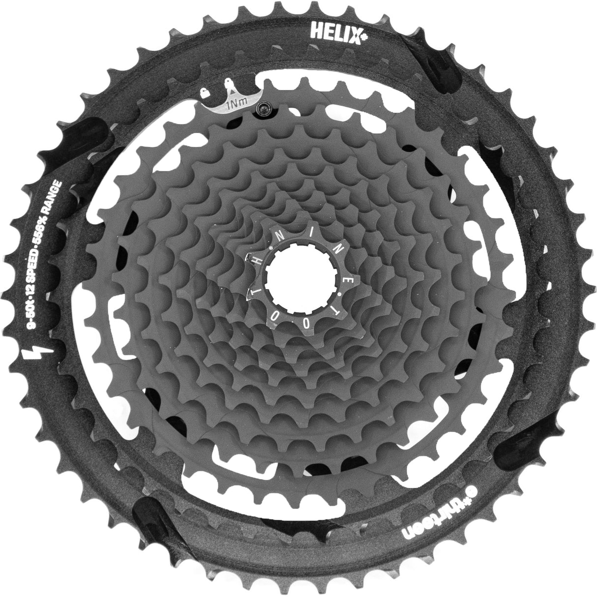 Cassette E*thirteen Helix Plus de 12 velocidades, 9-50 dientes, color negro