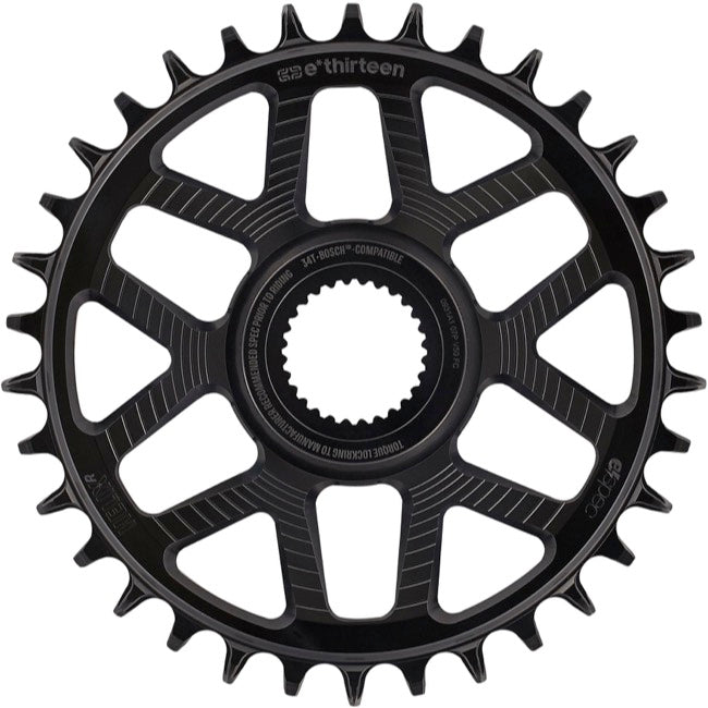 Plato e*thirteen Helix Race e*spec - Bosch SX / Gen4 CX, montaje directo, 15 mm de desplazamiento, 34 dientes, 11/12 velocidades, negro