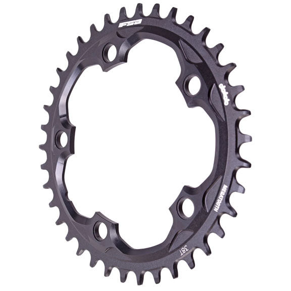 Plato Super Road Megatooth Full Speed Ahead - 38 dientes, 110 mm BCD, 5 tornillos, aluminio, para 1x11 velocidades, negro