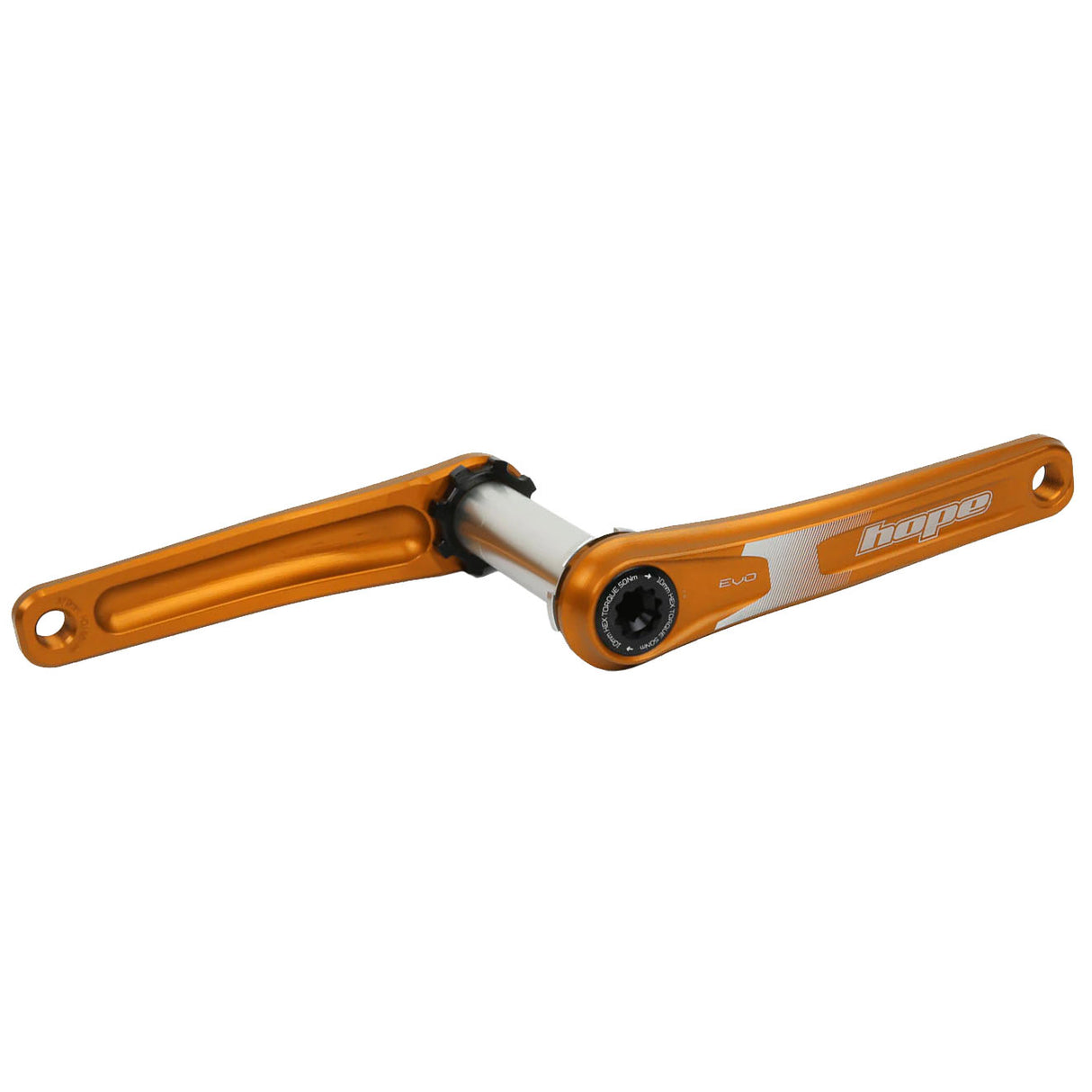 Juego de bielas Hope Evo sin araña (68/73 mm) 155 mm naranja