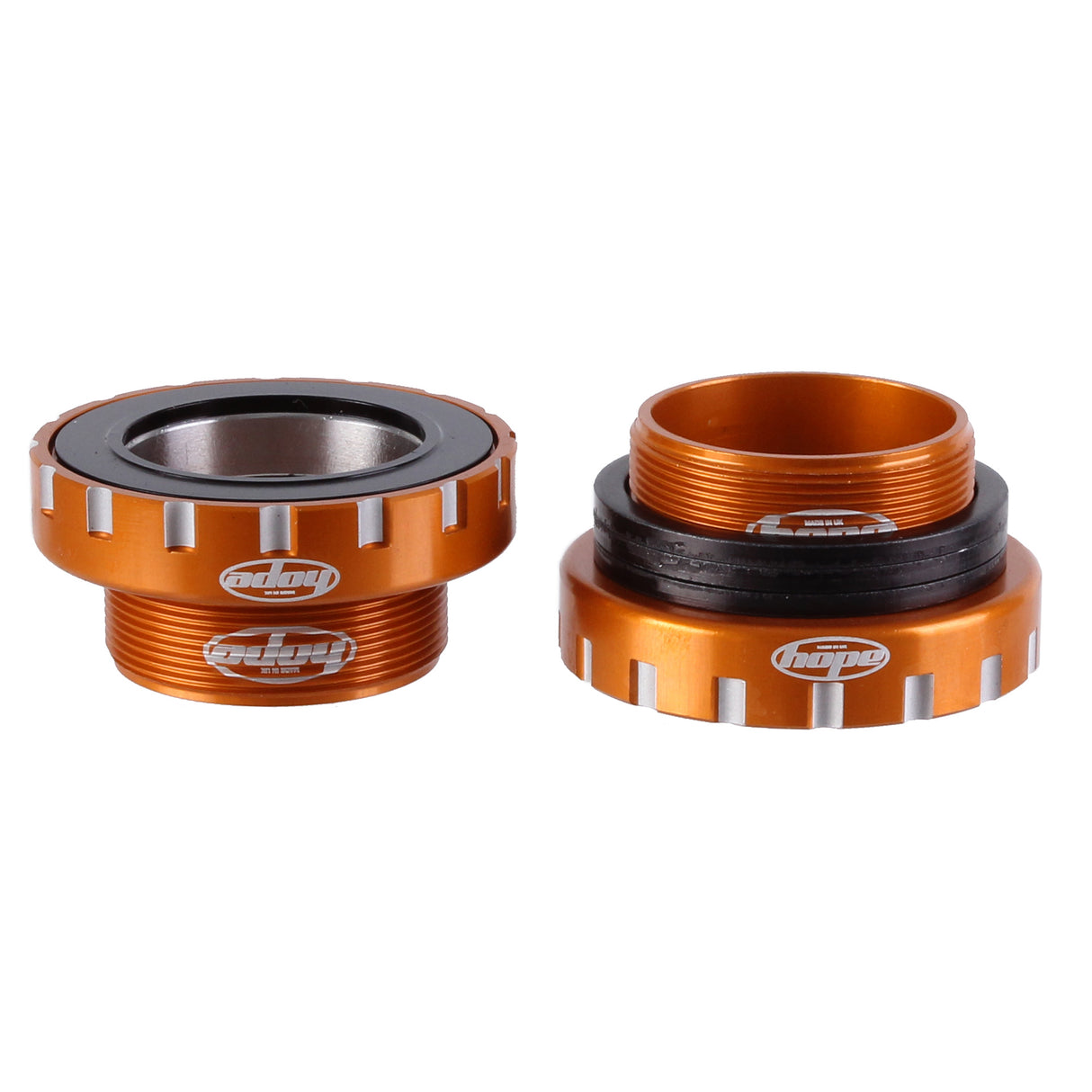 Hope BSA30 - Eje de pedalier roscado (68/73/83/100/120 mm, para eje de 30 mm, acero inoxidable, color naranja)