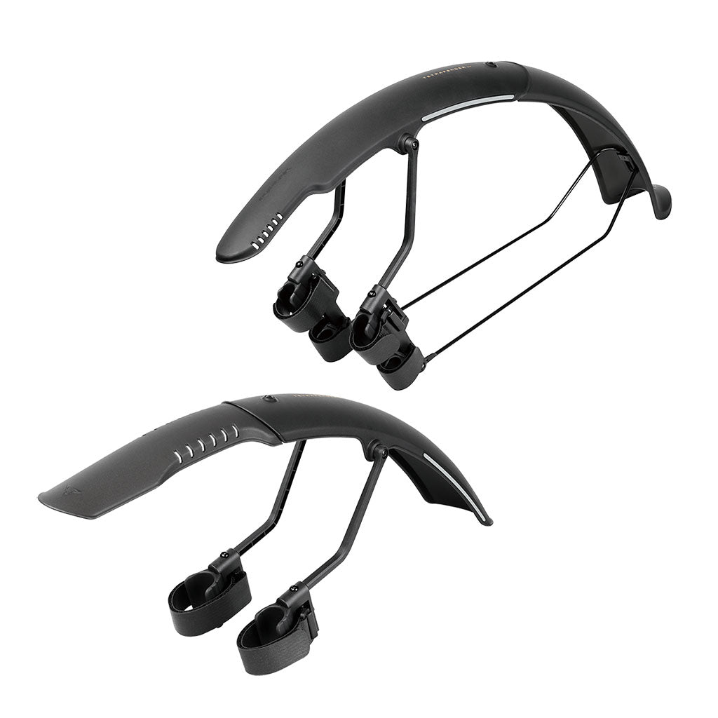 Juego de guardabarros Topeak Tetrafender G1/G2 (compatible con neumáticos de grava de hasta 650/700 x 50) (negro)