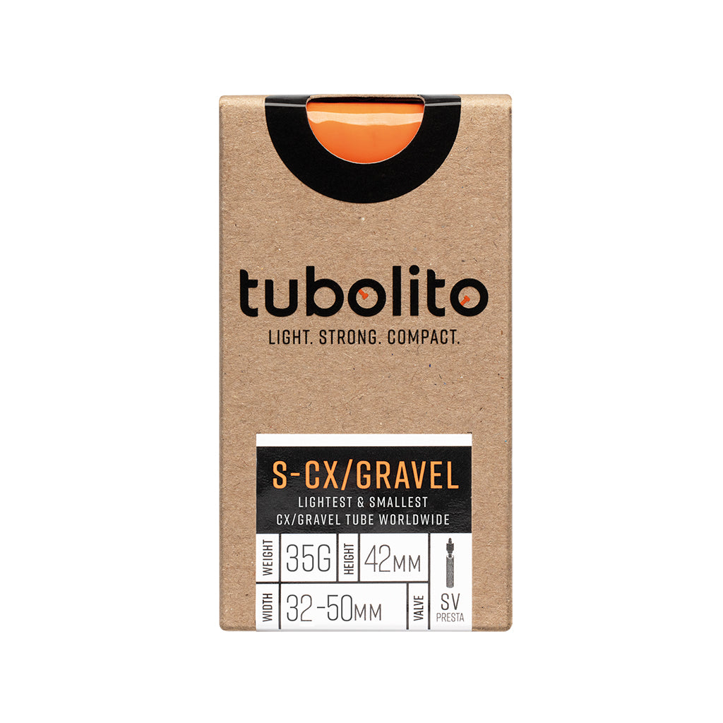 Tubolito S-Tubo CX/Gravel All Tube - 700 x 32-50 mm, válvula Presta de 42 mm, color negro