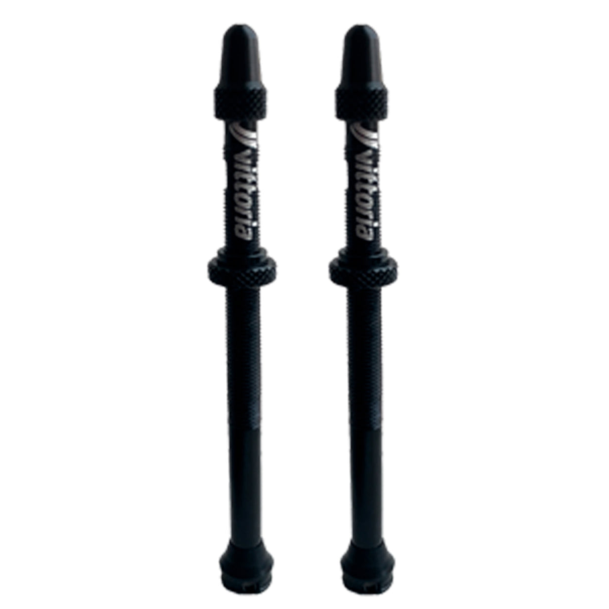 Válvula Tubeless Multiway Vittoria de aleación negra de 80 mm (par)