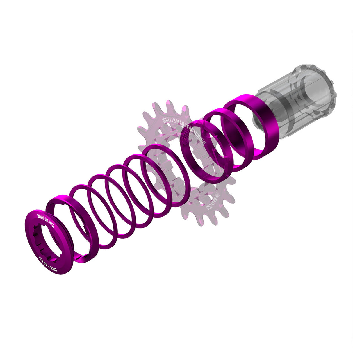 Wheels Mfg SOLO-HG Singlespeed Conversion Kit Purple
