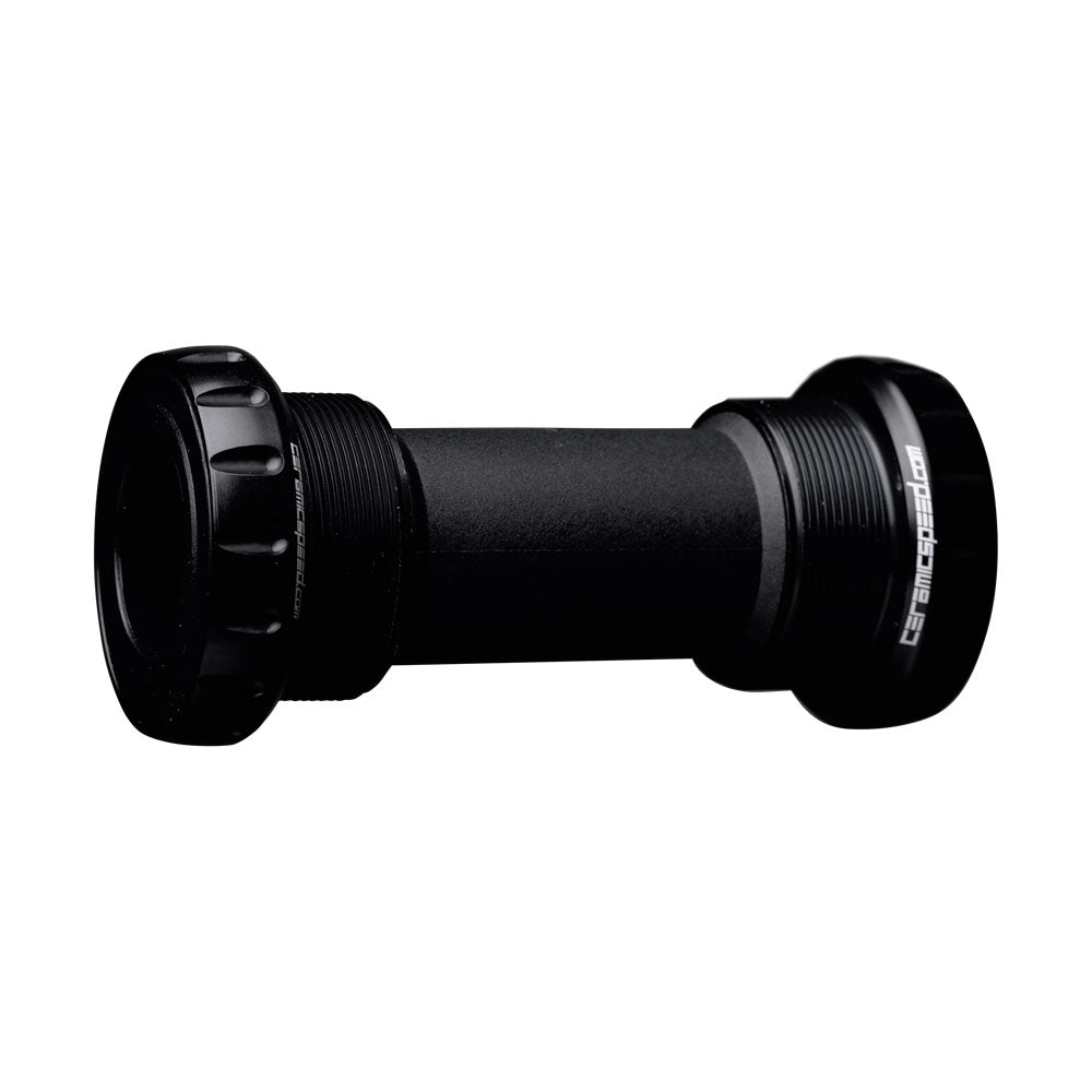 Pedalier de carretera CeramicSpeed ITA - Rosca italiana, 70 mm, eje de 24 mm, pistas revestidas, negro