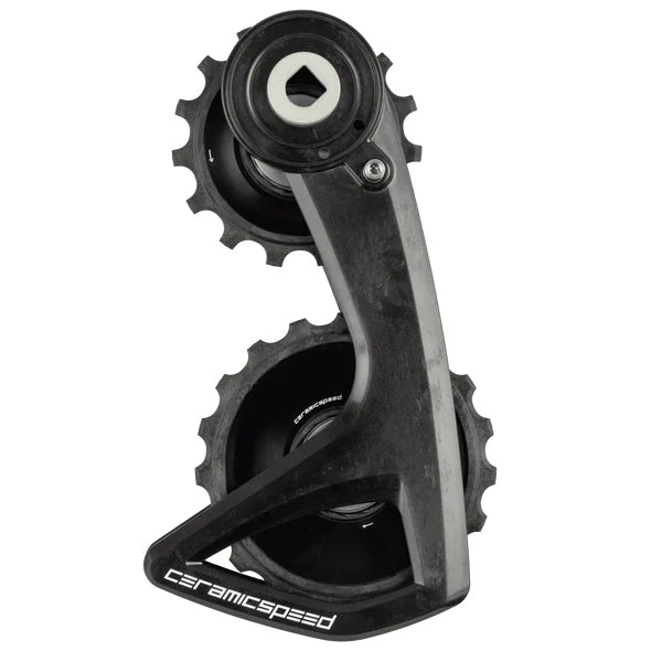 Sistema de poleas CeramicSpeed OSPW RS Alpha, SRAM Red/Force AXS - Polea de aluminio ALPHA, jaula de carbono BLK
