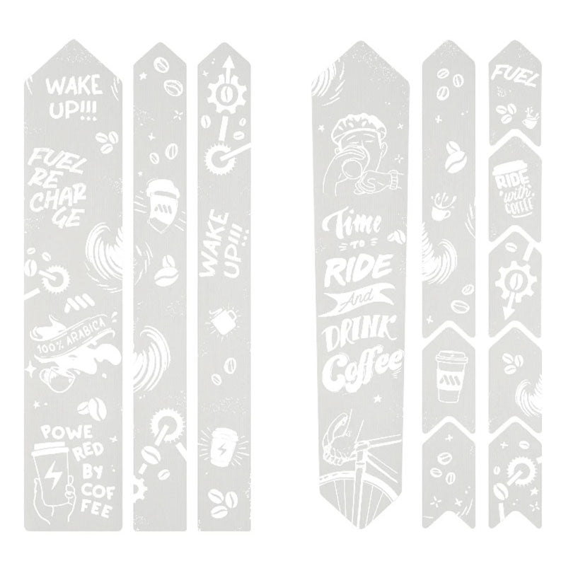 Protector de cuadro para grava/carretera estilo All Mountain, color blanco café