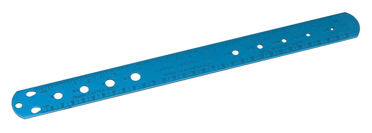 Regla de radios Park Tool SBC-1 Calibrador de chavetas y cojinetes de bolas