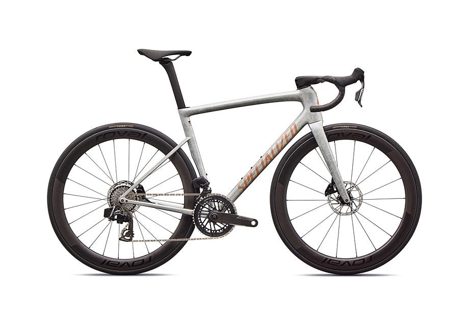 2026 Specialized Tarmac Sl8 Pro Axs Bike Gloss Silver Dust / Shadow Silver Dry Impasto / Photon Orange Tint Over Silver Dust 44