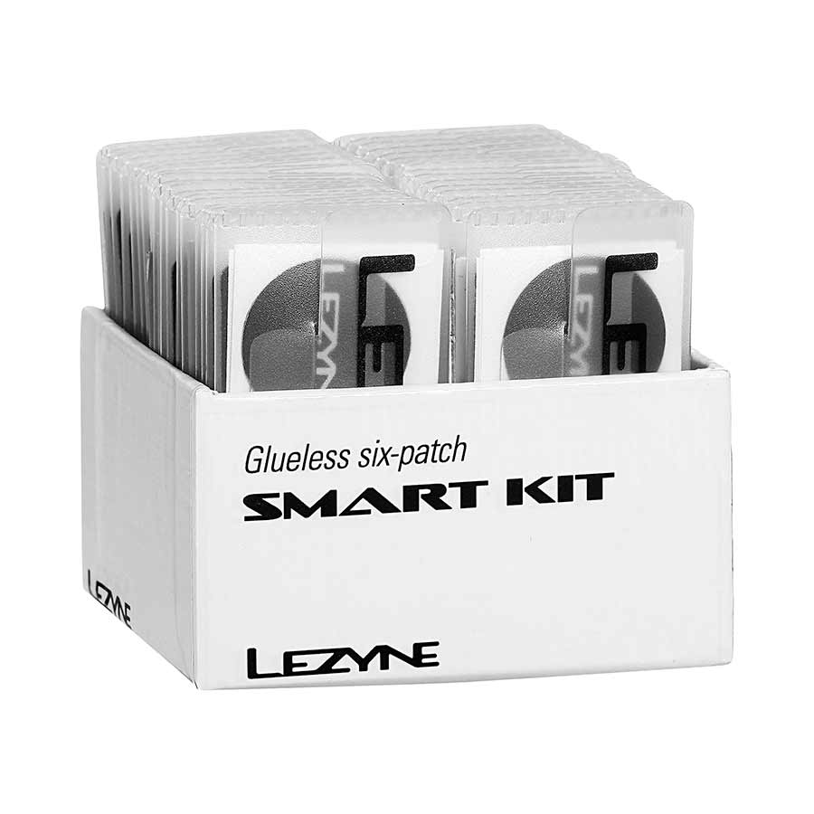 Kit de parches Lezyne Smart Kit Caja expositora rectangular con 34 kits