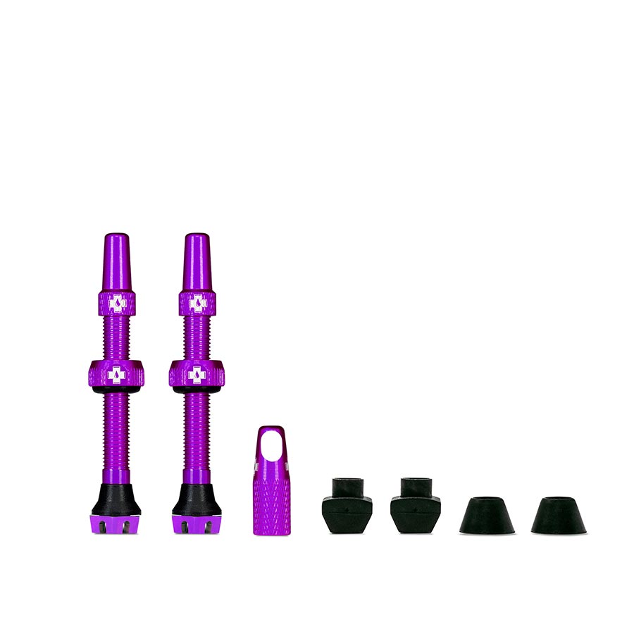 Kit de válvulas sin cámara Muc-Off V2 (par morado de 44 mm)