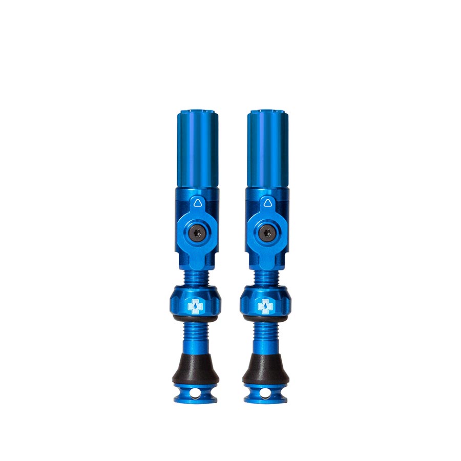 Par de válvulas híbridas sin cámara Muc-Off Big Bore de 65 mm - Azul