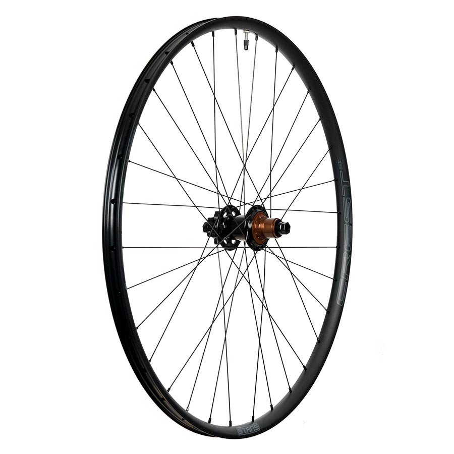 Rueda trasera Stans No Tubes Crest MK4 27,5 / 584 Orificios: 32 12 mm TA 148 mm Disco IS 6 tornillos Shimano Micro Spline