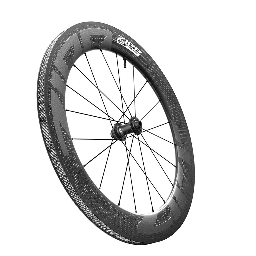 Zipp 808 Firecrest Tubeless Front Wheel - 700 12 X 100mm Center-Lock Tubeless BLK B1