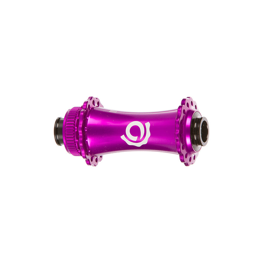 Buje de disco delantero Industry Nine Solix M Classic, 28 agujeros, 15 mm, TA, 110 mm, Boost, morado