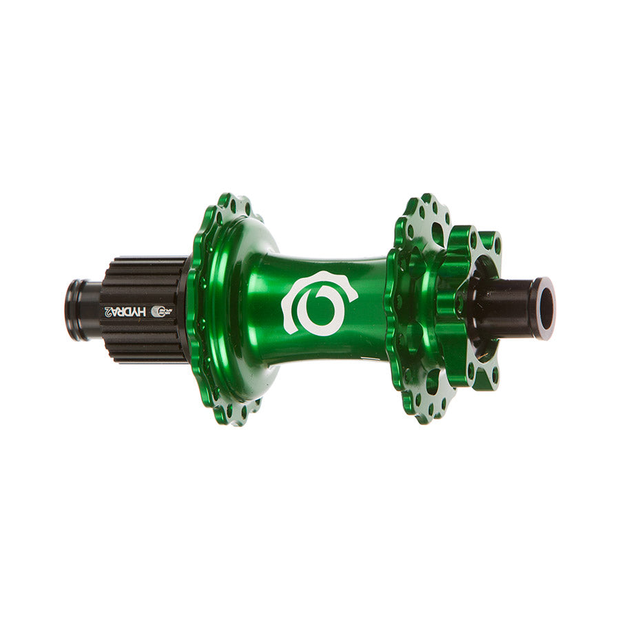 Buje trasero Industry Nine Hydra 2 Classic - 12 x 148 mm, 6 tornillos, microestriado, verde, 32 agujeros