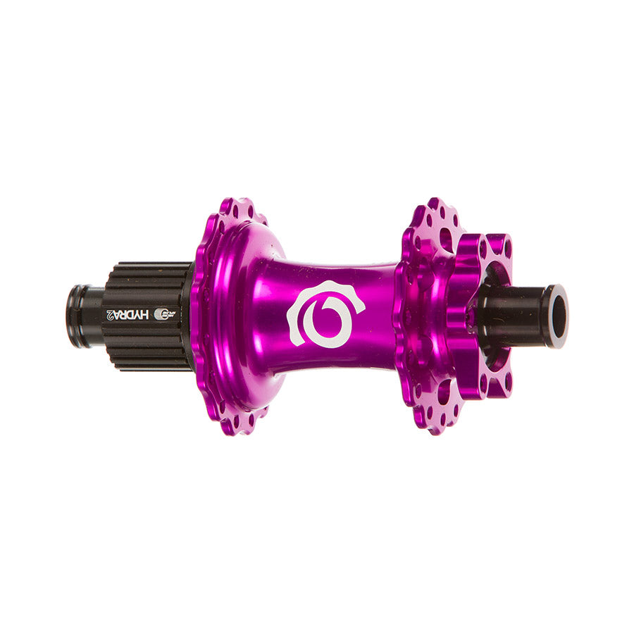 Buje trasero Industry Nine Hydra 2 Classic - 12 x 148 mm, 6 tornillos, microestriado, morado, 32 agujeros