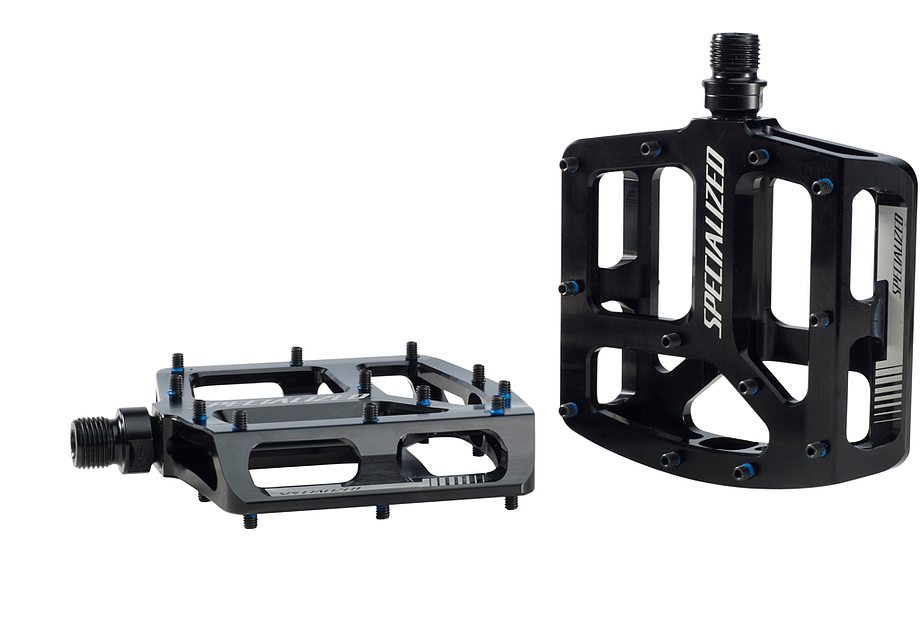 Pedales de plataforma Specialized Bennies negros anodizados de 9/16"