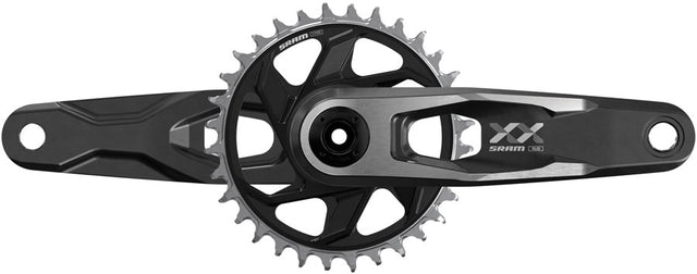 SRAM XX Downhill T-Type Crankset - 150mm 7-Speed 34t 6mm Offset Chainring Direct Mount 56.5mm Chainline DUB DH Spindle BLK