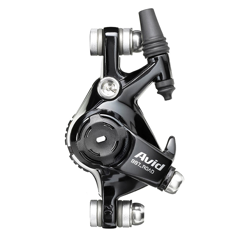 Freno de disco de carretera Avid BB7S con cable, anodizado en negro, rotor/soporte CPS se venden por separado