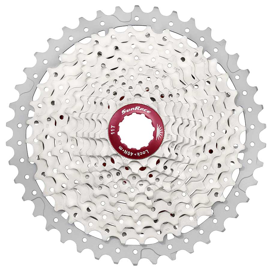 Cassette Sunrace CSMX8 de 11 velocidades, 11-42 dientes, plateado