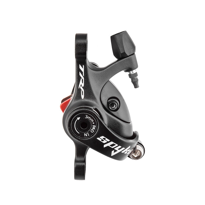 TRP Spyke Mechanical Post-Mount Caliper long-pull leversout rotor BLK