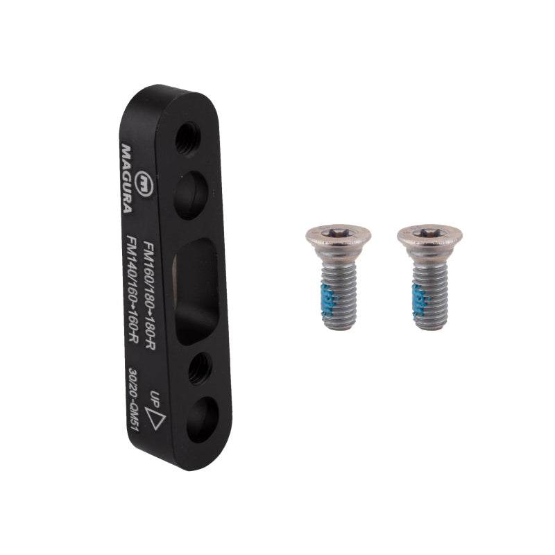 Adaptador de freno de disco Magura QM 51 para rueda trasera de 160 mm de montaje plano