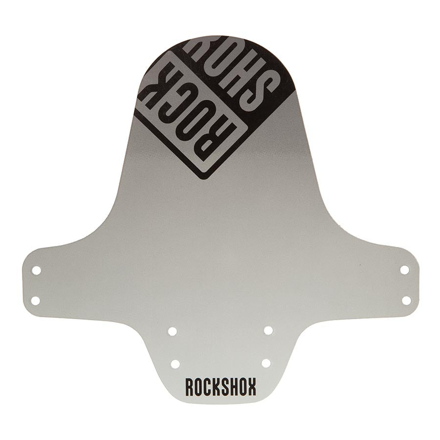Guardabarros delantero RockShox Fender 26-29, color plata/blanco degradado