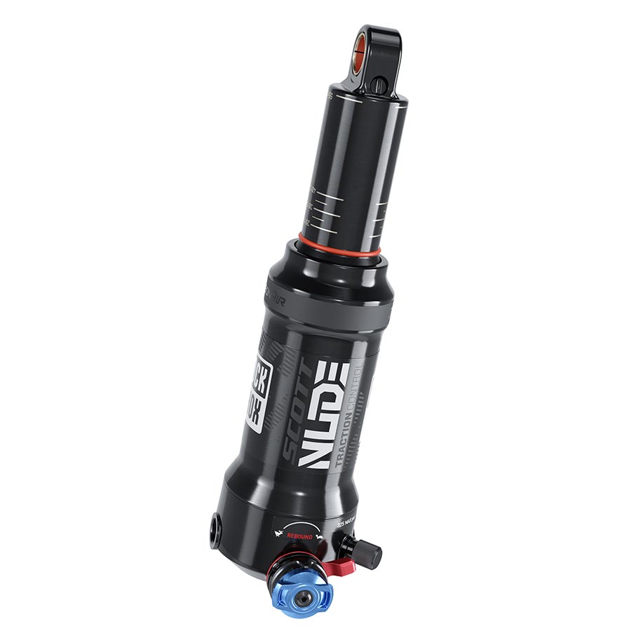 Amortiguador trasero RockShox Deluxe Nude RLC3 - 185 x 55 mm, DebonAir 1 Token #1, Sealhead Medium Reb/Comp, 430 lb, fuerza de salida, muñón/estándar B1