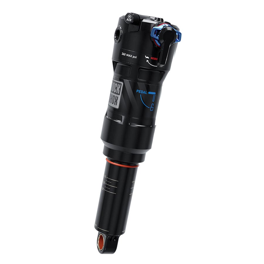 Amortiguador trasero RockShox Deluxe Ultimate RCT - 205 x 65 mm, LinearAir 2 Tokens, Reb/Low Comp, 380 lb, muñón de fuerza L/O, estándar C1