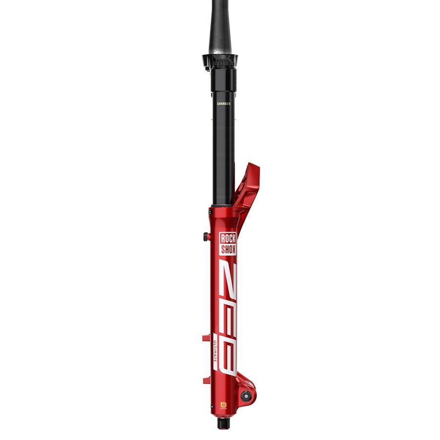 Horquilla de suspensión RockShox ZEB Ultimate A3 27,5 DebonAir+ con buttercups, 160 mm, 1-1/8-1,5, 15 x 110 mm, inclinación TA: 44 mm, color rojo