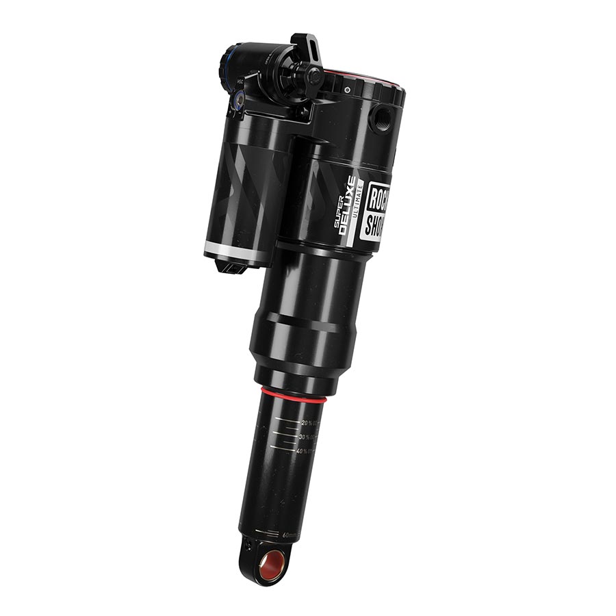 Amortiguador trasero RockShox Super Deluxe Ultimate RC2T - 205 x 60 mm, lineal, aire, 0 neg./2 pos., Token Reb 55/Comp 30 L/O4, muñón estándar C2