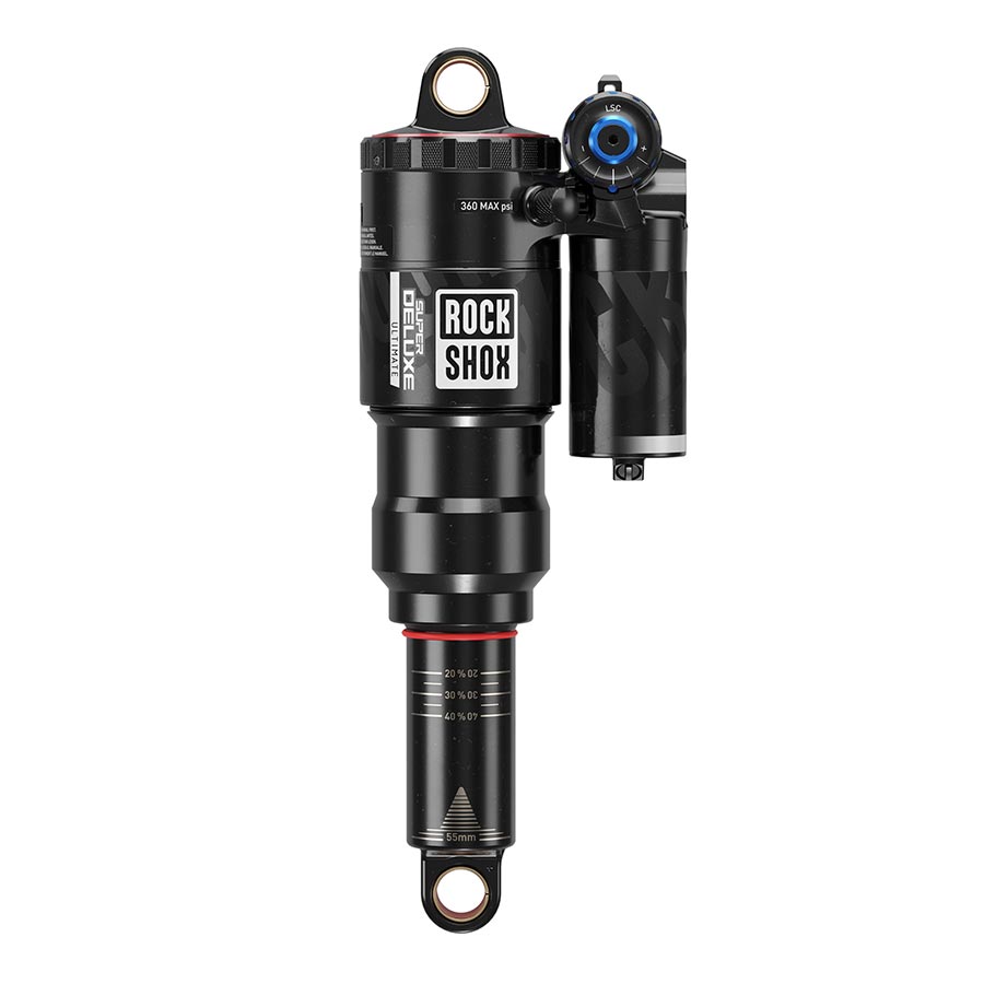 Amortiguador trasero RockShox Super Deluxe Ultimate C2 190x40 Ojal del eje: estándar Ojal del cuerpo: estándar 0 Negativo/2 Pos. Token Reb55/Comp30 Bloqueo 4