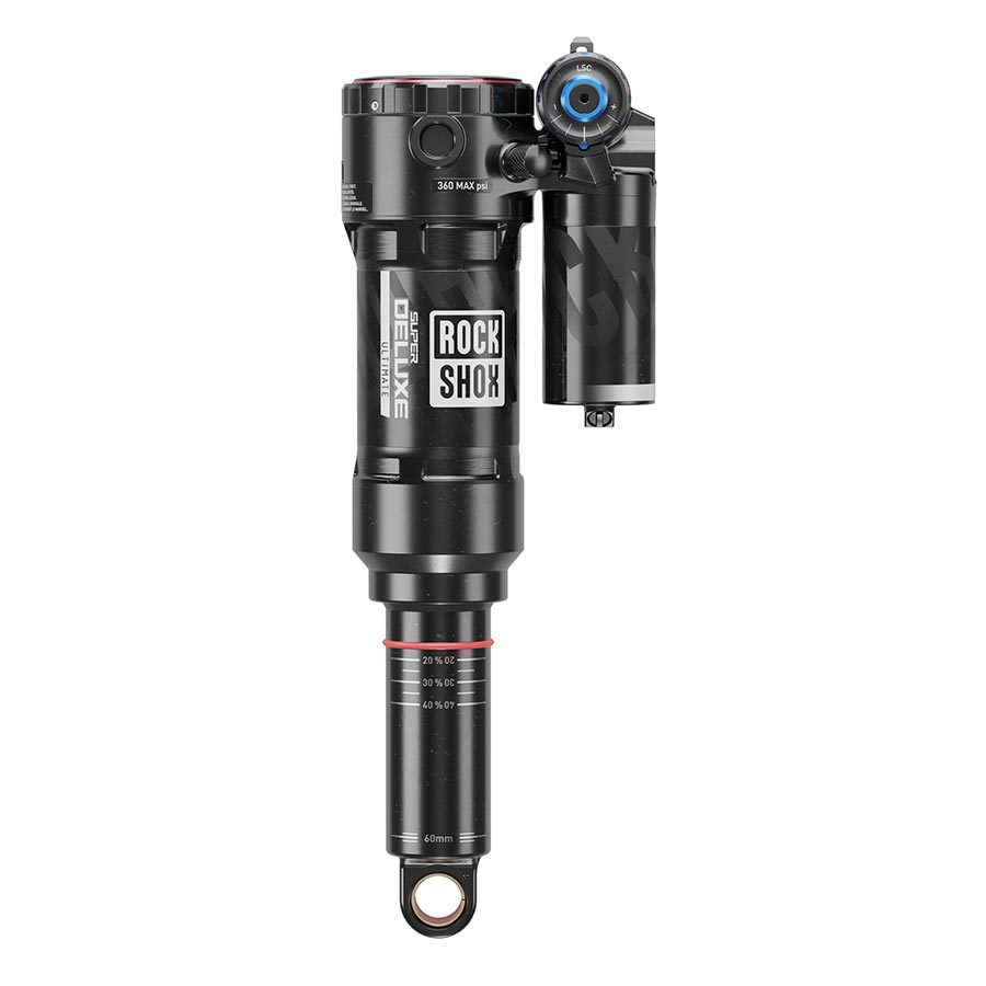 Amortiguador trasero RockShox Super Deluxe Ultimate C2 205x60 Ojal del eje: Trunnion Ojal del cuerpo: Estándar 0Neg/2Sleeve Fichas Reb25/Comp26 Bloqueo 4