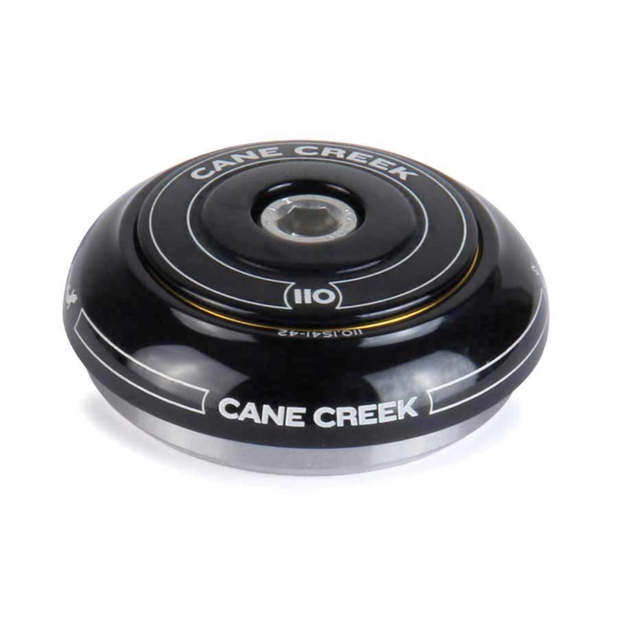 Juego de dirección Cane Creek 110 IS41/28.6 con cubierta superior corta, color negro