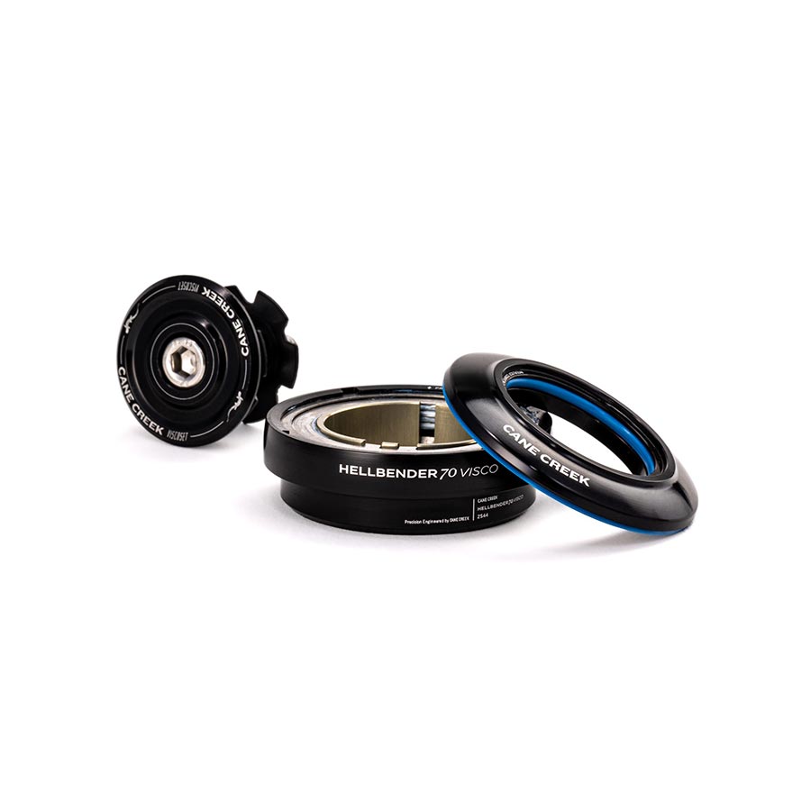 Cane Creek Hellbender 70 Visco Upper Headset - ZS44/28.6-H13.5 Mid Tune BLK