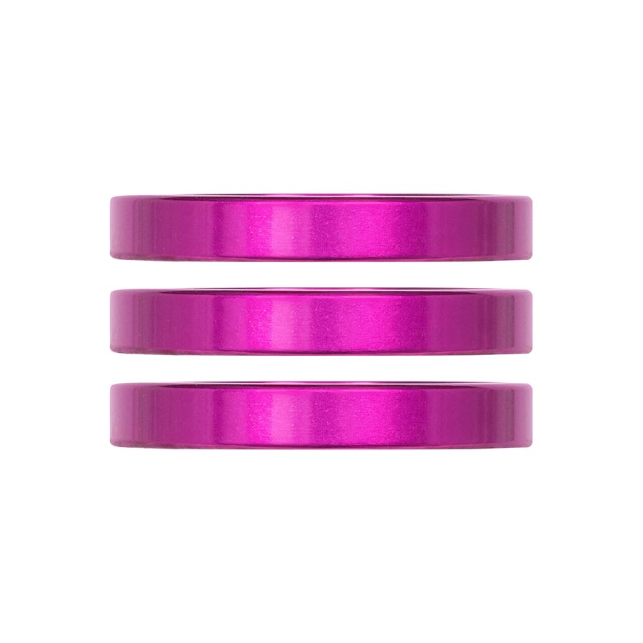 Espaciador para auriculares iRiX de Industry Nine (1-1/8"), altura: 5 mm, aluminio, morado, 3 unidades