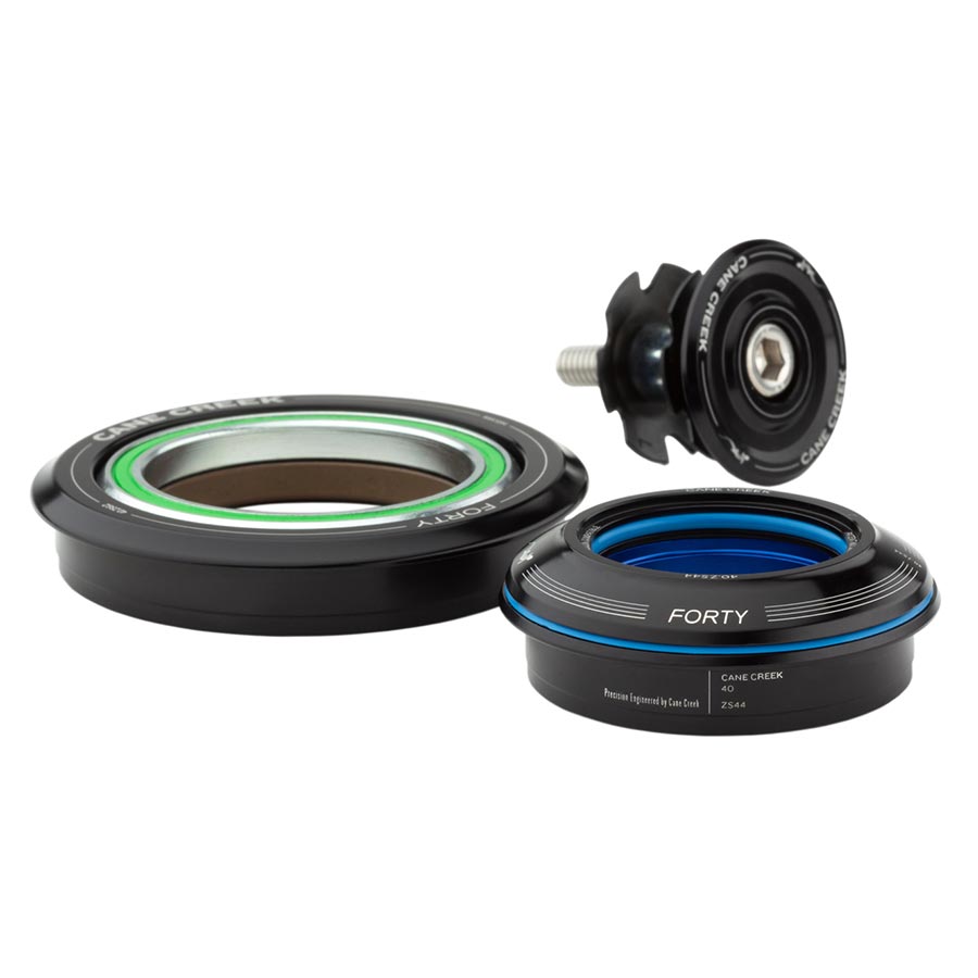 Juego de dirección Cane Creek Serie 40 ZS44/ZS62/40: ZS44/28.6/H8 | ZS62/40 ZeroStack Complete Black