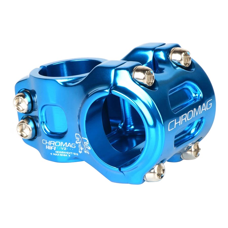Potencia Chromag Hifi V2 Diámetro: 31,8 mm Longitud: 40 mm Tubo de dirección: 1-1/8 0° Azul
