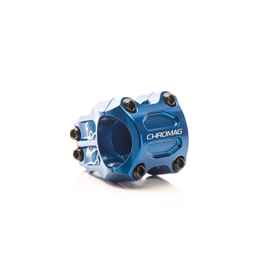Potencia Chromag Riza Diámetro: 31,8 mm Longitud: 38 mm Tubo de dirección: 1-1/8 0° Azul
