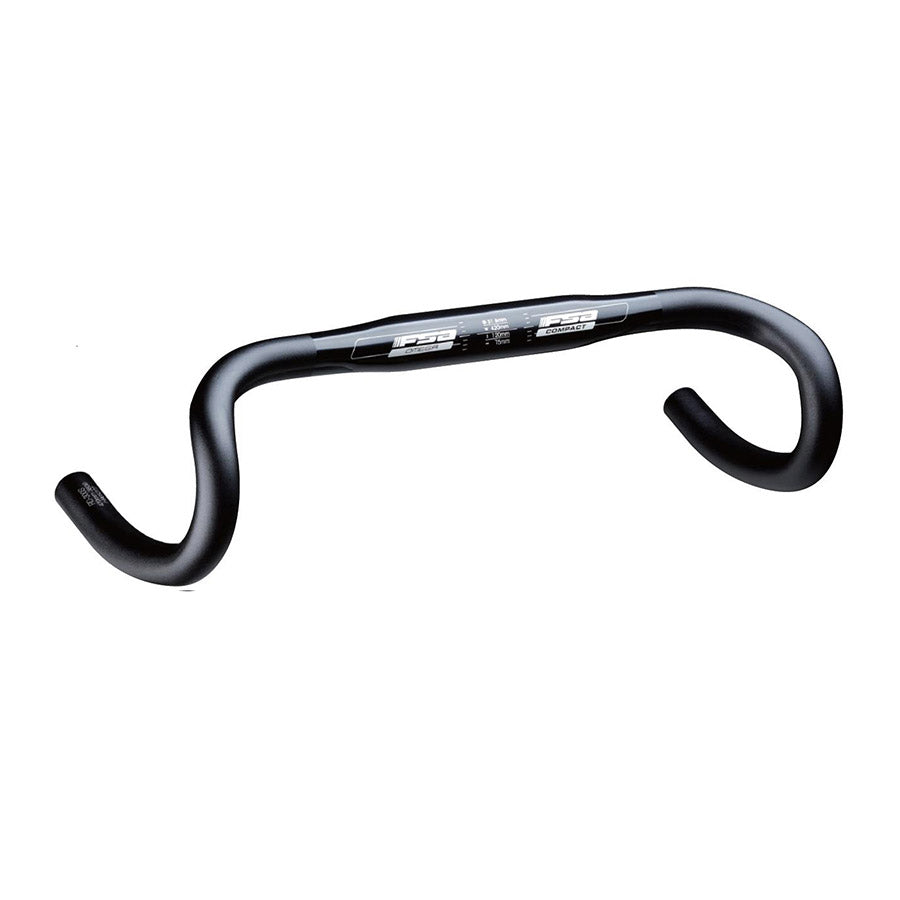 Manillar Omega Compact Drop de Full Speed ​​Ahead - Aluminio 31,8 mm 38 cm Negro