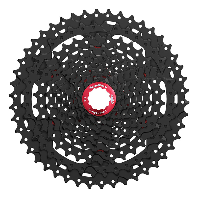 Cassette Sunrace CSMX3 de 10 velocidades, 11-46 dientes, negro