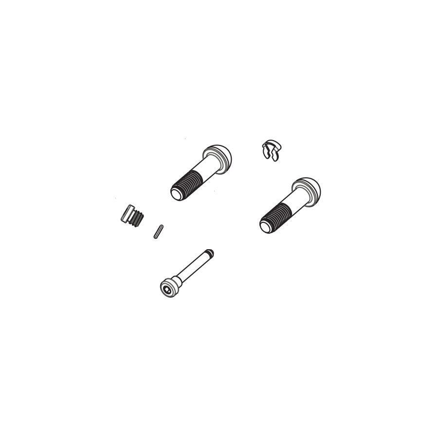 Kit de hardware de pinza SRAM Level T con pernos de carrocería, tornillo de purga y pasador de pastilla