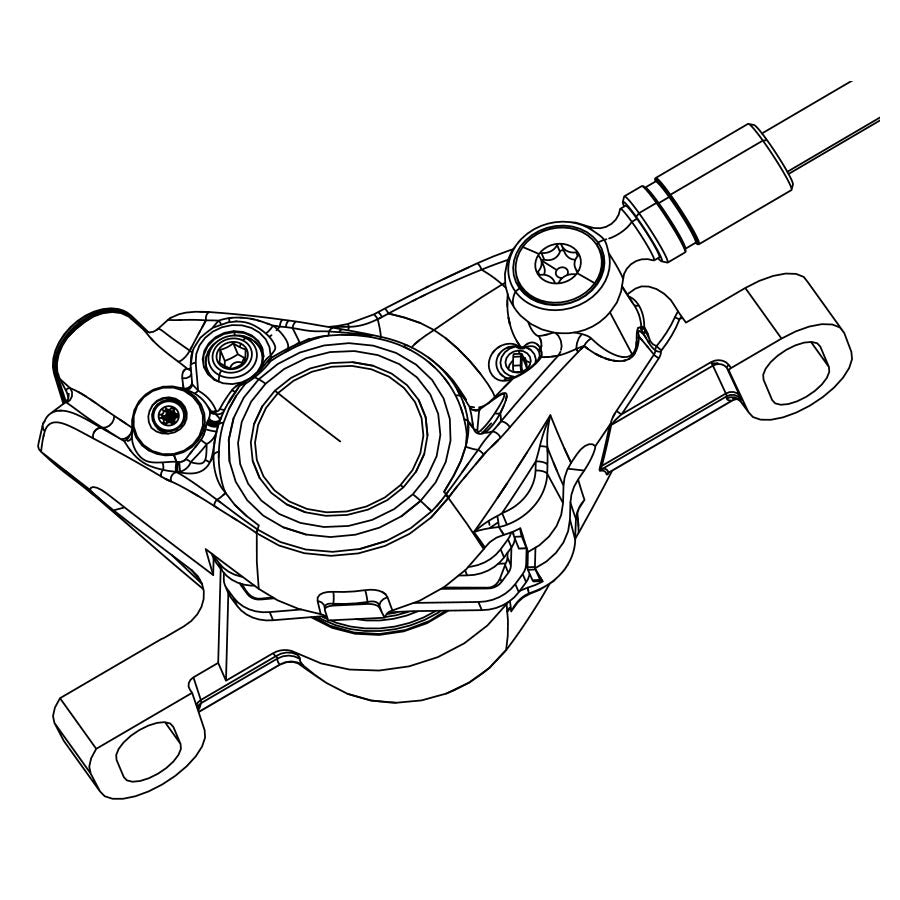 Pinza de repuesto SRAM Red eTap HRD para montaje en poste delantera/trasera Falcon Gray