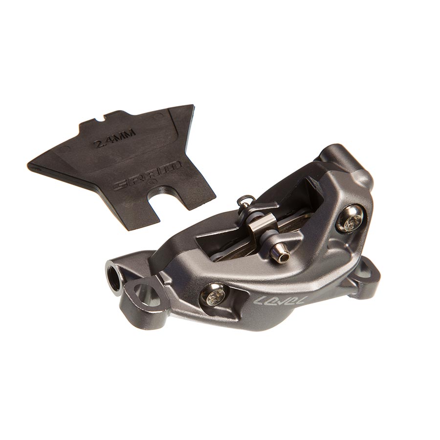 Pinza de freno de disco SRAM Level Bronze Stealth (montaje en poste delantero/trasero, 4 pistones, Polar oscuro C1)