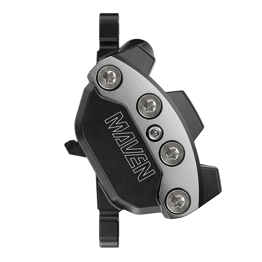 SRAM Maven Ultimate Disc Brake Caliper Assembly - Front/Rear Post Mount 4-Piston Silver/BLK A1