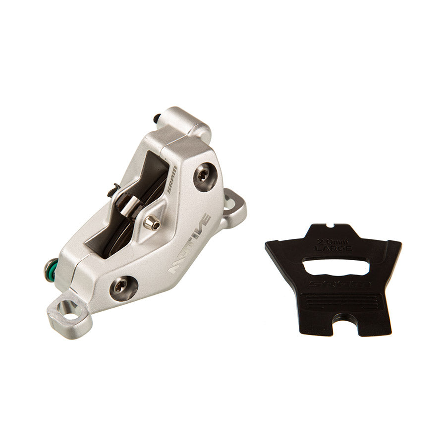 Pinza de freno de disco SRAM Motive Ultimate (montaje en poste delantero/trasero, 4 pistones, plata, A1+)
