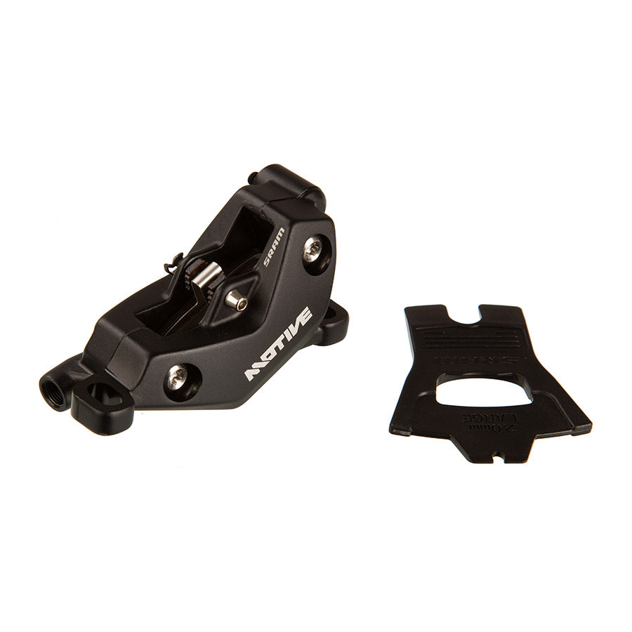 Pinza de freno de disco SRAM Motive Bronze (montaje en poste delantero/trasero, 4 pistones, difusión, negro, A1+)