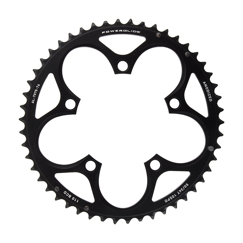 Plato SRAM Force/Rival/Apex 50T de 10 velocidades y 110 mm, color negro, para usar con 34T